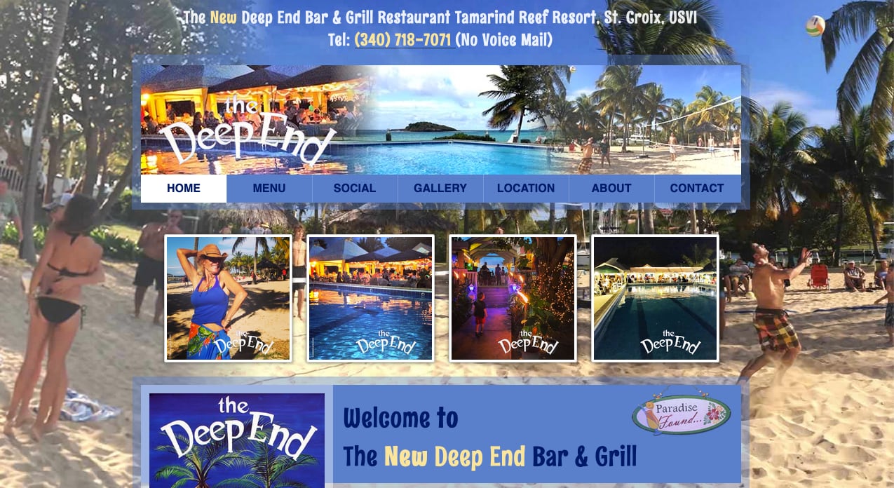 New Deep End Bar and Grill St. Croix US Virgin Islands maintained by gandor.tv