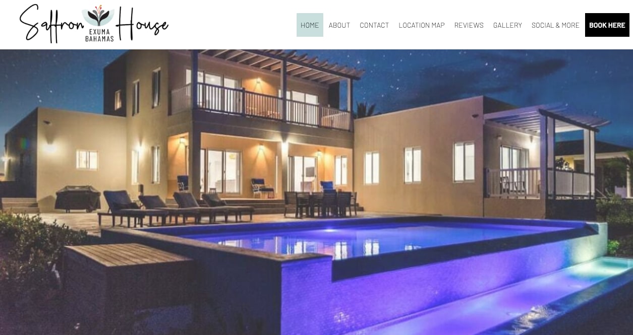 Saffron House Exuma — Villa Rentals, Bahamas